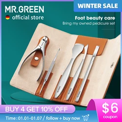 MR.GREEN Pedicure Knife Set Professional Ingrown Toenail Foot Care Tools Stainless Steel Nail Nippers Clipper Remover Kit