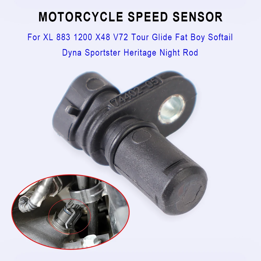 

For Harley XL 883 1200 XL883 XL1200 Sportster Tour Glide Fat Boy Softail Dyna Motorcycle Speedometer Speed Sensor Accessories
