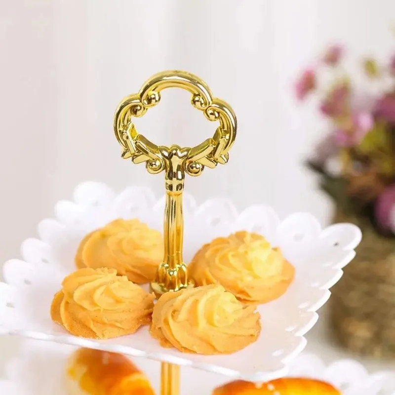 Cake Stand European Afternoon Tea Fruit Snack 1/3 Tier Party Tray Plate Decor Shelf Cupcake Dessert Tablewar Wedding Dishes