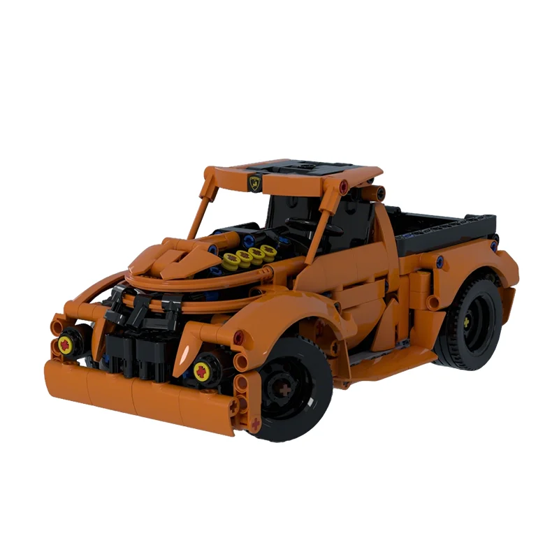 

577PCS MOC Technology Model 50S Pickup Truck DIY Creative Building Blocks Display Birthday Gift Collectible Decoration Building