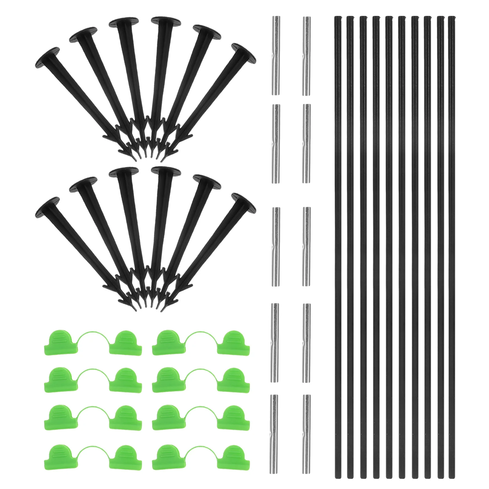 

Garden Insect Net Support Frame Black Fiberglass Metal Plant Cage Greenhouse Effect Raised Bed Protection Snail Proof Anti