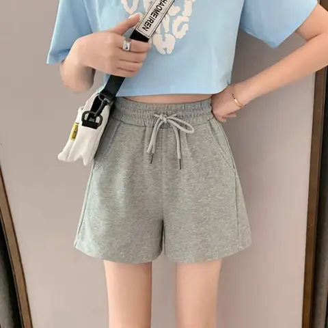 여대생 레저 홈 스포츠 런닝 반바지, 루즈핏, 조깅 팬츠, 요가 운동복, 체육관 스포츠 팬츠