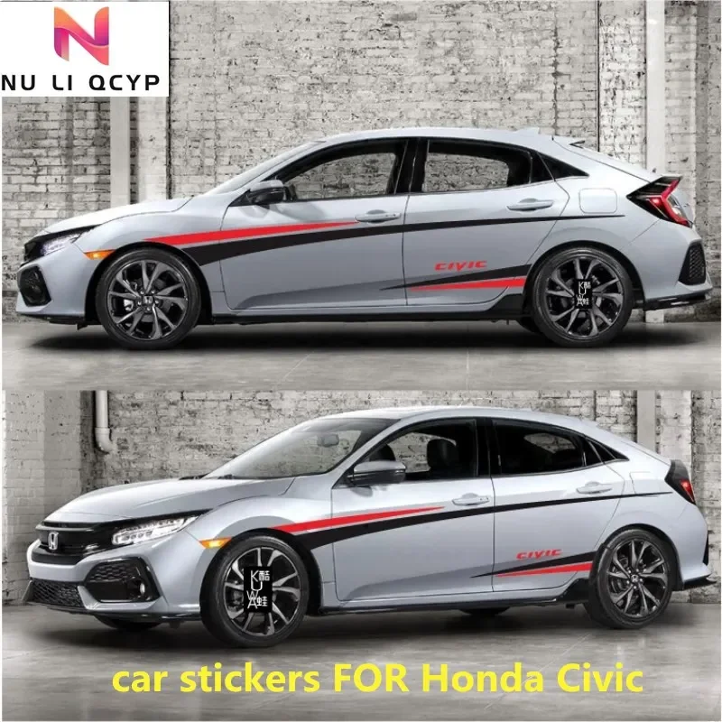 

Car Stickers FOR Honda Civic 2016-2022 Body Personality Decoration Racing Custom Decal Film