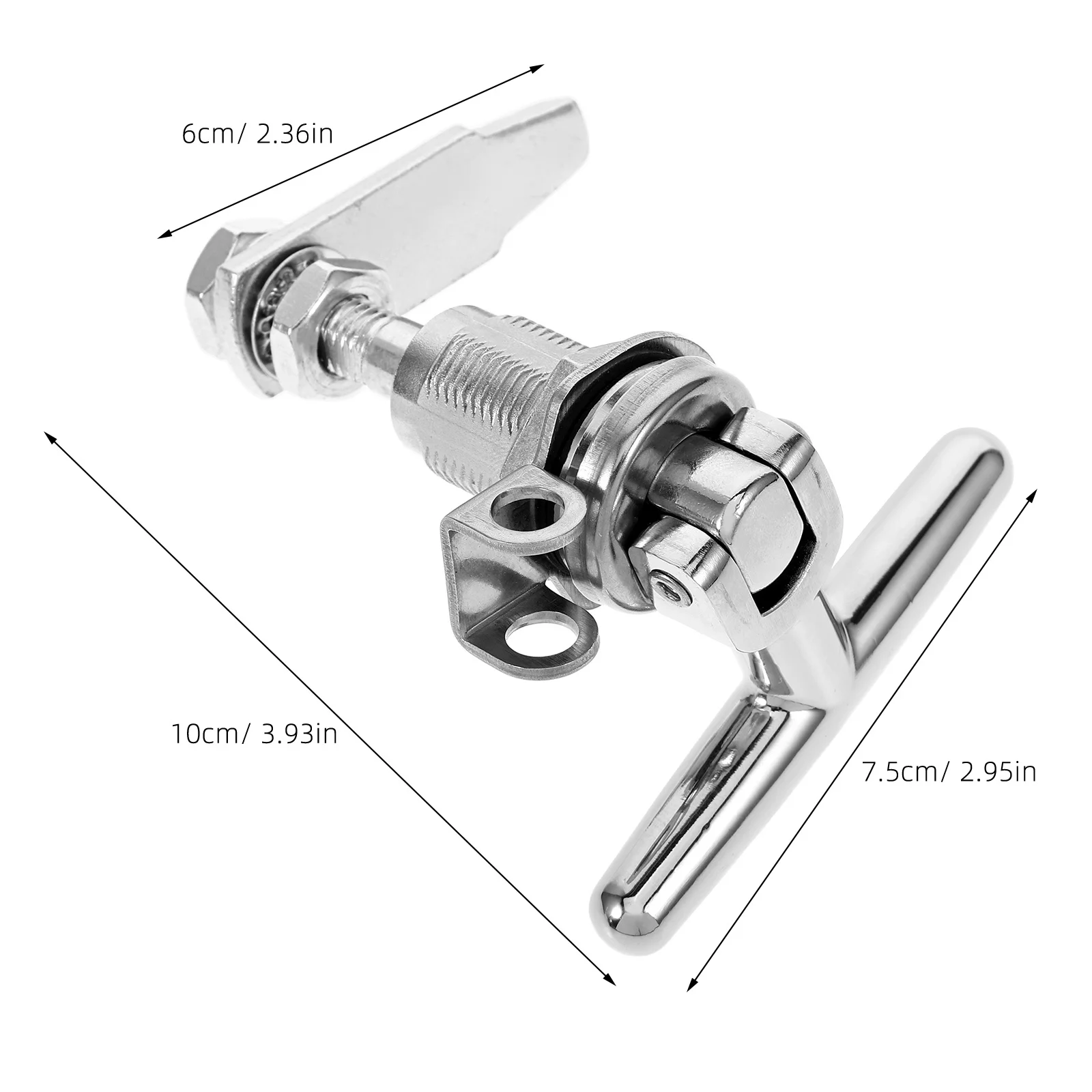 

Door Lock Handle Enclosed Trailer Latch Holder Camper Replacement Furniture Boat Compartment Zinc Alloy for Truck Cargo