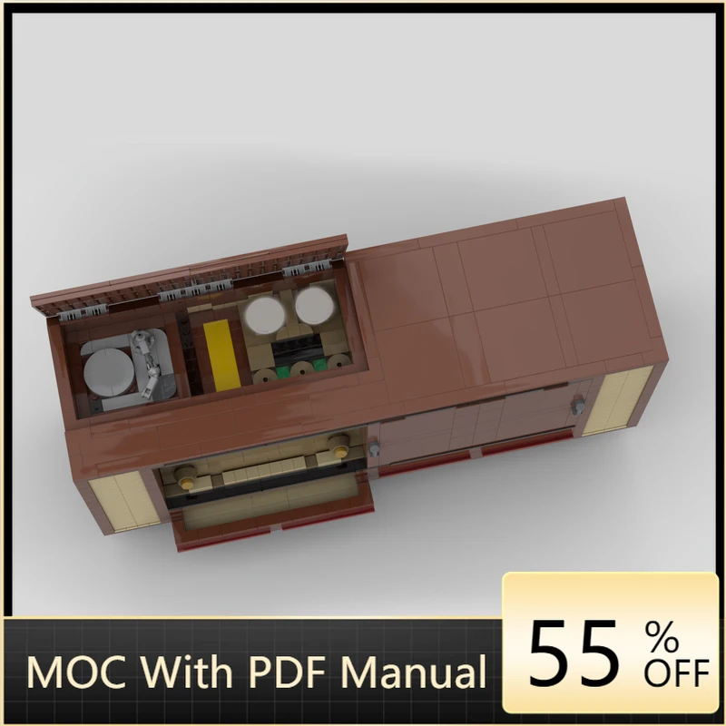 

1507 PCS MOC Customize Music Chest SABA Bodensee 126 with DAB Radio Model Building Block Assembly DIY Toy Birthday Gift For Kid