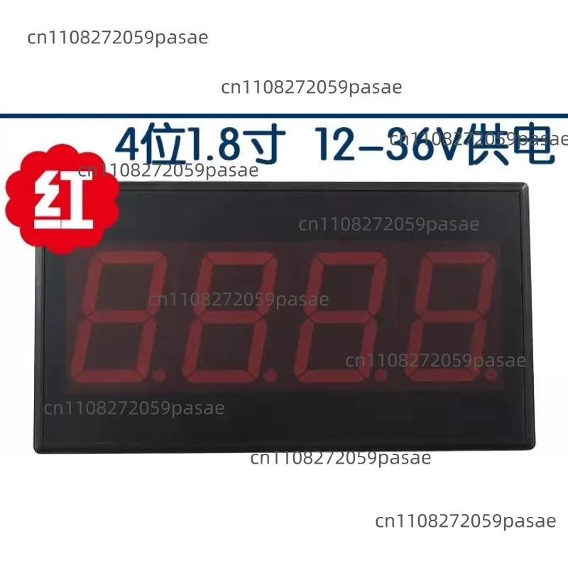 Digital tube display screen [LED-485-184 red] industrial grade RS485 4-digit 1.8 inch