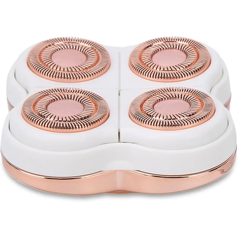 رأس بديل لإزالة الشعر الجديد، ماكينة حلاقة كهربائية للسيدات، ماكينة حلاقة شعر الجسم، مزيل شعر الرأس باللون الذهبي الوردي #2