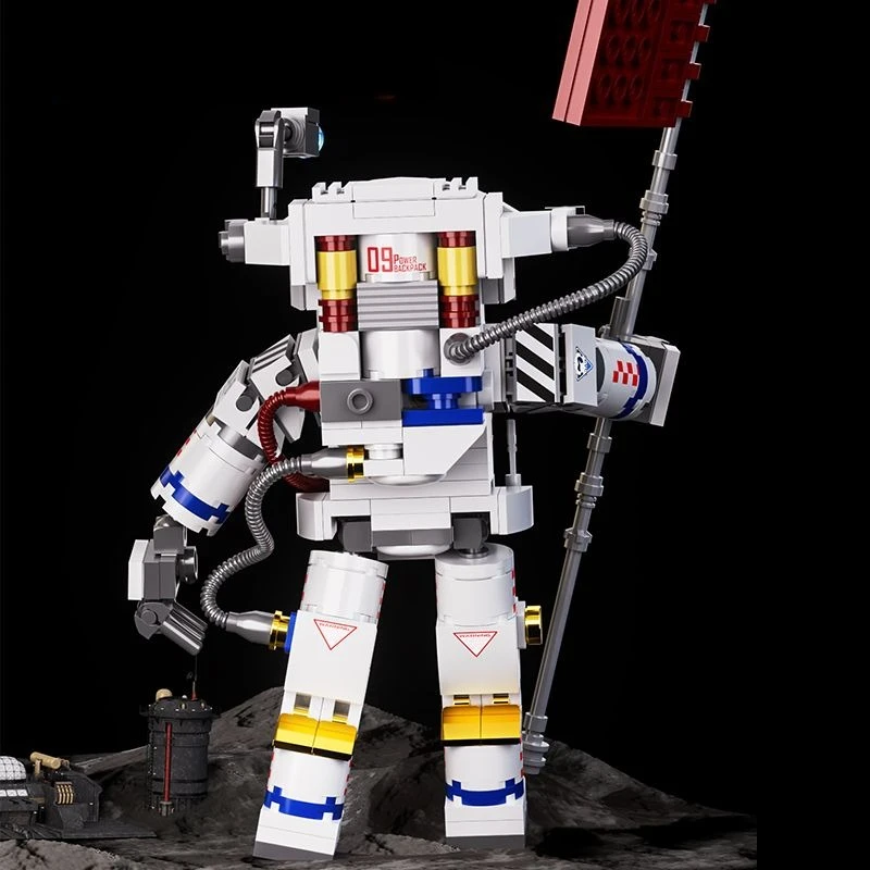 Blocs de construction d'astronautes de 17cm, figurine de dessin animé, modèle Fidgets, jouets d'assemblage, Surprises d'anniversaire pour enfants, cadeaux pour enfants, filles et petit ami