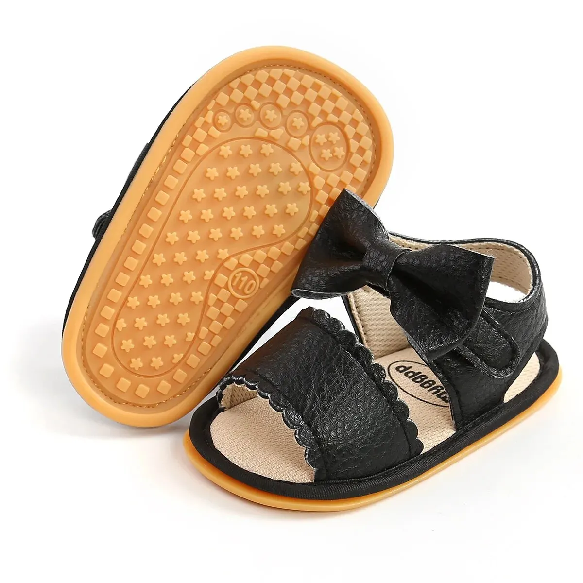 Meckior Zomer Baby Schoenen Peuter Flats Baby Sandalen Zachte Rubberen Zool Anti-Slip Strik Wieg Eerste Wandelaar Baby Jongens Meisjes Schoenen