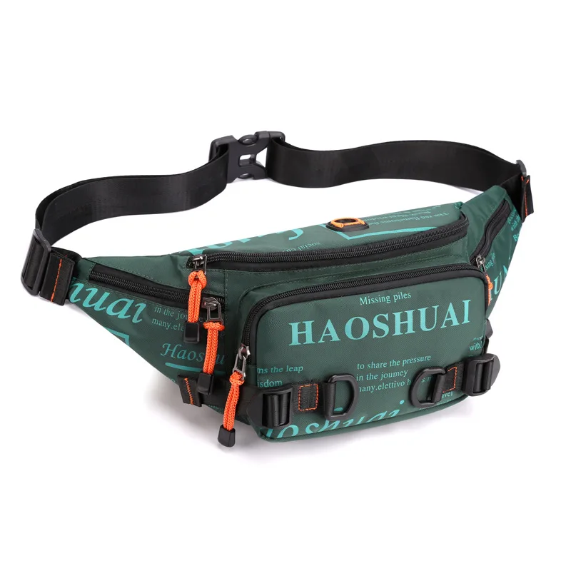 Waterproof Unisex Waist Bag Outdoor Fanny Pack Crossbody Bags For Man Chest Belt Bag Travel Mobile Phone Bag Nylon Chest Pack