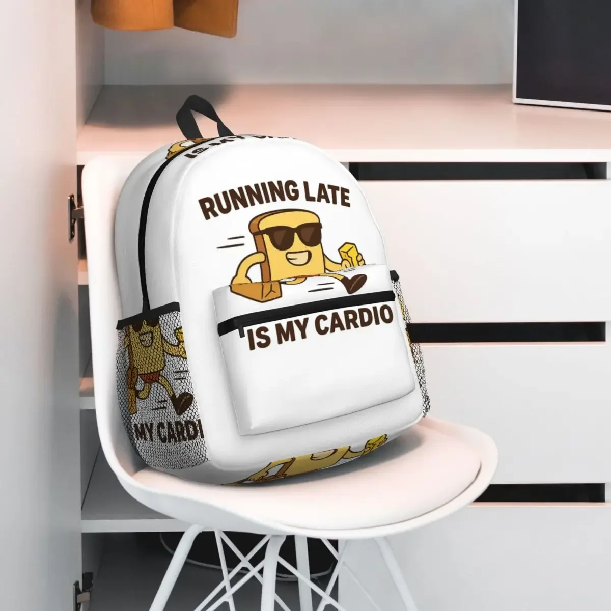 تشغيل أواخر هو بلدي القلب مضحك نخب الكرتون على ظهره Daypack بنين بنات BookBag حقيبة مدرسية حقائب الكتف للرجال والنساء #1