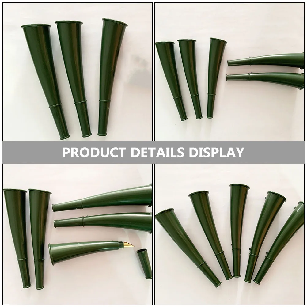 

2Pcs Signal Horn Iron Outdoor Portable Basketball Party Ceremonies Concerts Activities Military Green Safe Kids Training