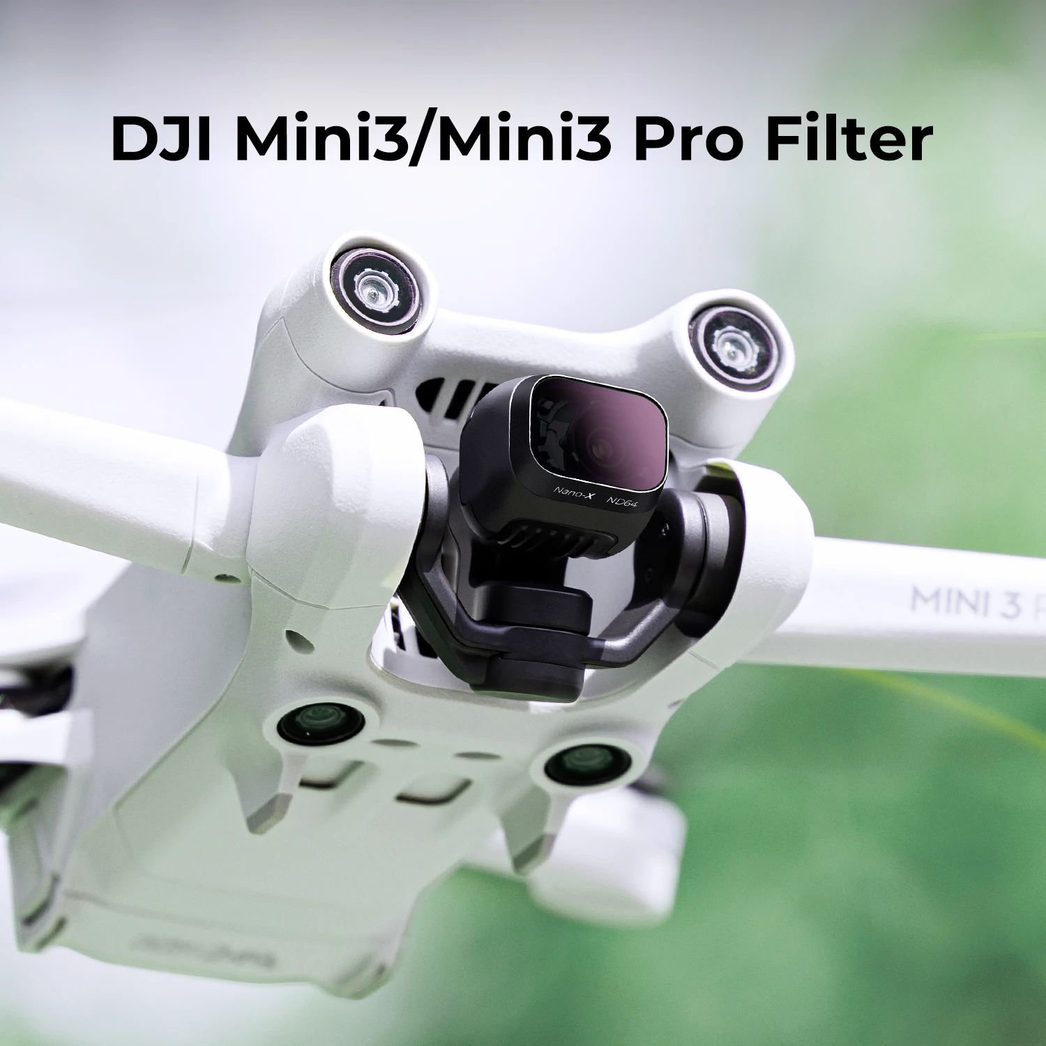K & F Concept – filtre ND64 pour Drone DJI Mini3 Pro, réduction de la lumière, 6 arrêts avec Film vert Anti-reflet imperméable simple face