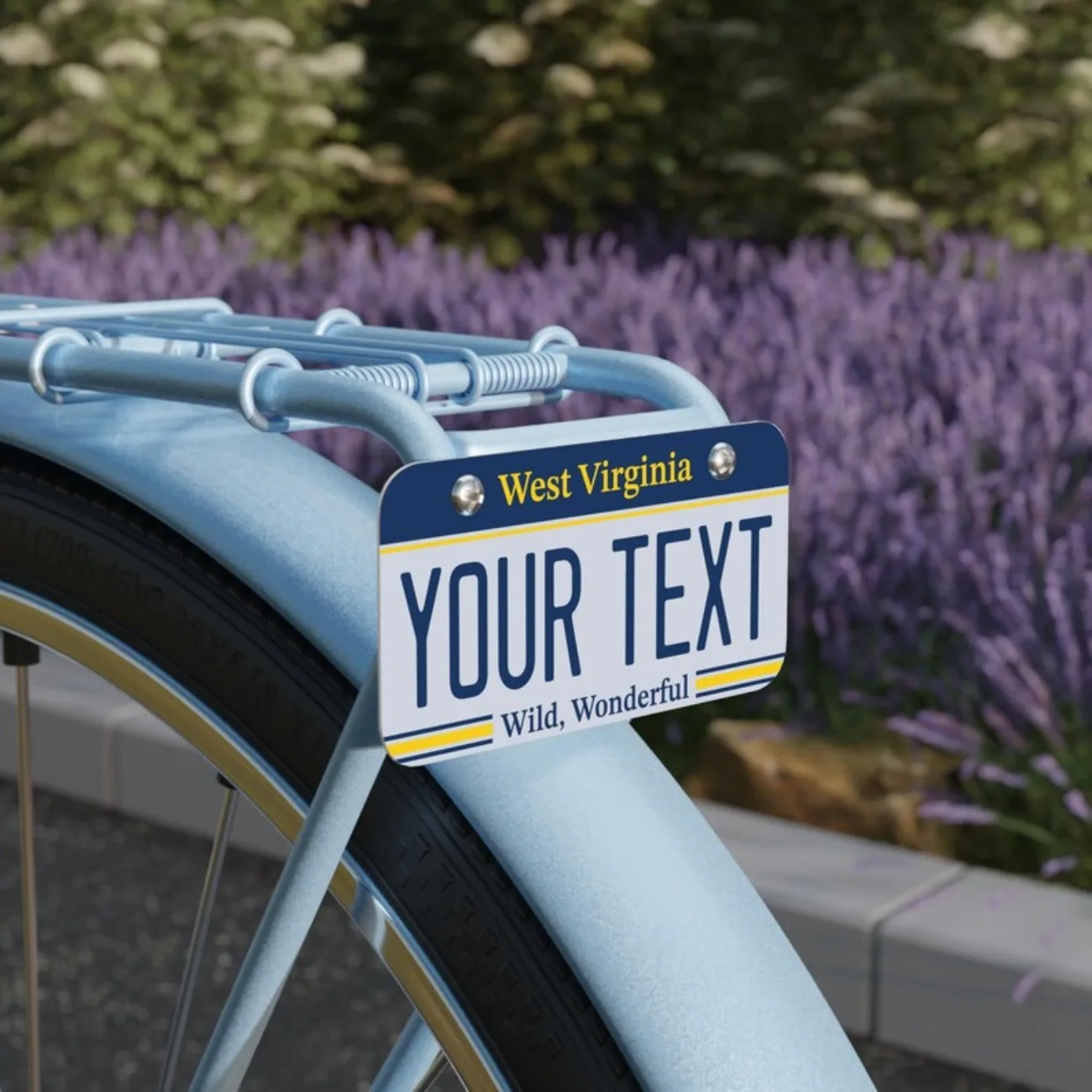 لوحة ترخيص مخصصة لفرجينيا الغربية - علامة الغرور المصنوعة من الألومنيوم للمركبات. #6