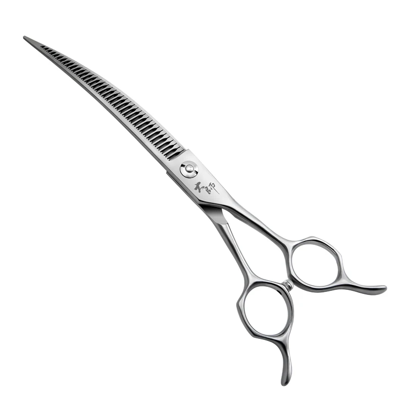 Fenice Master Series 7.25 Inch Multifunctionele Honden Trimschaar, Gebogen Chunker Schaar, Gereedschap JP440C 75%-80% Trim - afbeelding 2