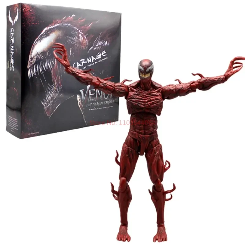 Marvel Carnage Venom Action Figure Ml Legends Shf Spider-man Figuras Toys 22cm Manga Figurine Pvc Collection Model Gift For Chil