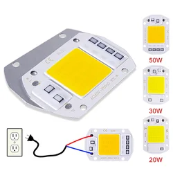 20w 30 50w led cob lâmpada grânulo ac 220v ip65 inteligente ic nenhuma necessidade motorista diy luz de inundação lâmpada led spotlight lâmpada chip ao ar livre
