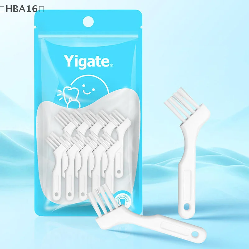 

tipoHBA16ováлада 108 шт. Мини-щетка для чистки зубных протезов Зубные щетки Щетка для вставных зубов Многослойная щетина Нескользящая эргономичная щетка для ухода за полостью рта