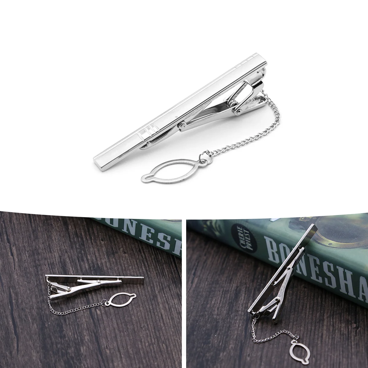 

Simple Elegant Metal Tie Clips Necktie Bar Clasp Pinch Clip Clamp Secure Fit for Uniform Appearance Z11 Necktie Clip