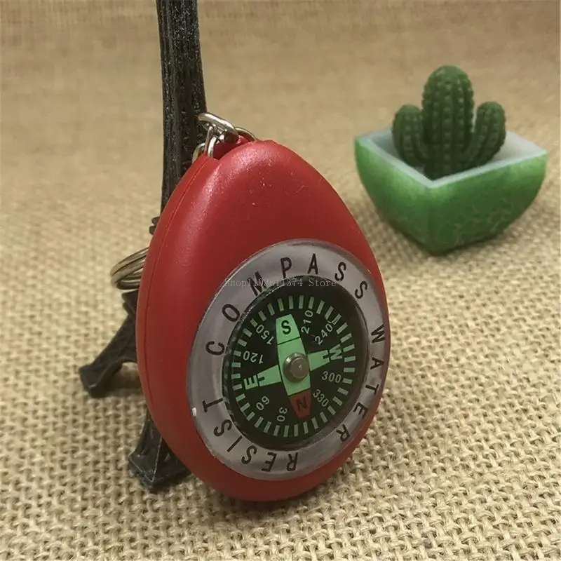 Random Color Small Compasses for Attachment to Backpacks and Keychains