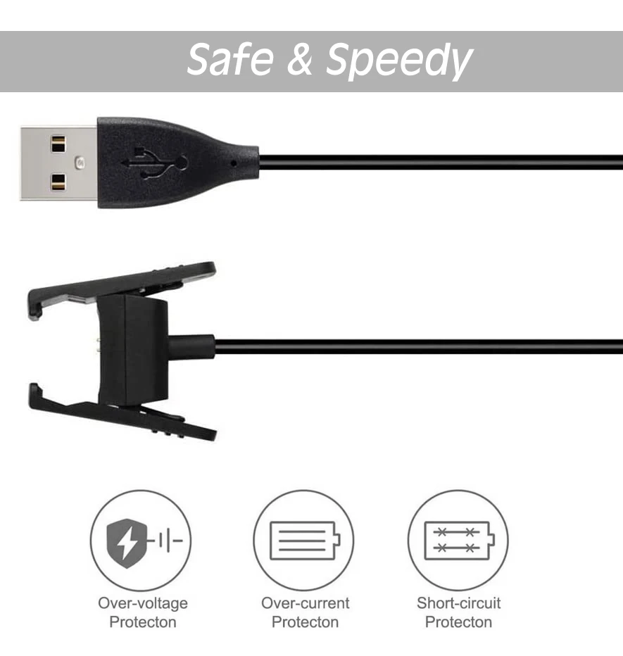 USB Plug Charger For Fitbit Alta Hr Replacement Clip Charging Cable Dock For  Fitbit Alta Hr Smart Watch Chargeing Line