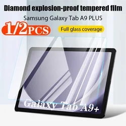 1/2 Pieces HD Scratch Proof 11inch Tempered Glass Screen Protector for Samsung Galaxy Tab A9 Plus Tablet Accessories Film