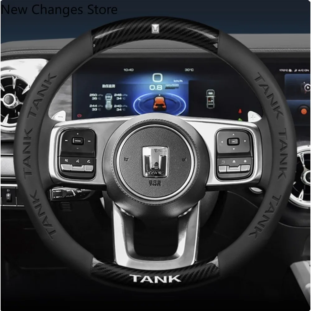 

Suitable For GMW TANK 300 400 500 2021-2025 Nappa Leather Car Steering Wheel Protective Cover Directly Original Car Color