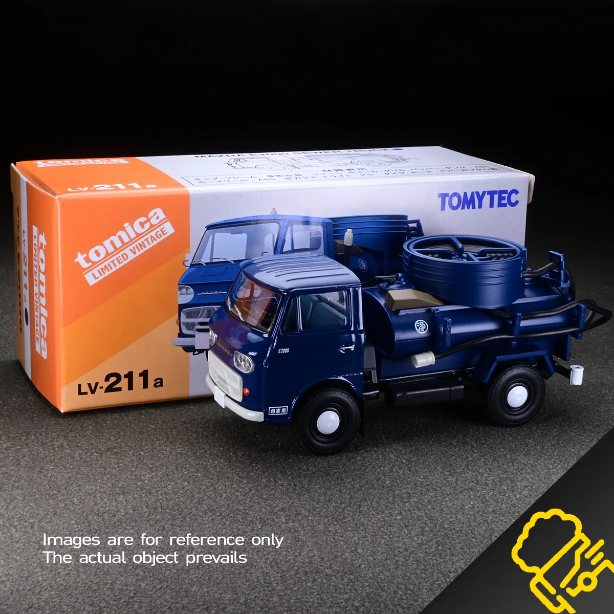 In Stock 1:64 N211a Sewage Truck Alloy Car Model Die-Cast Static Car Model Creative Decoration Item Festival Gift