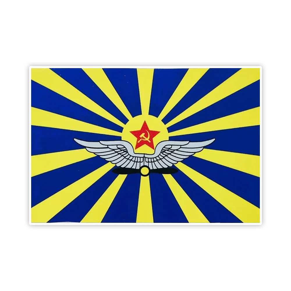 

Наклейки флаг ВВС СССР 10х15см, Waterproof Car Sticker Decal for Bumper, Window, Laptop, Truck, Motorcycle