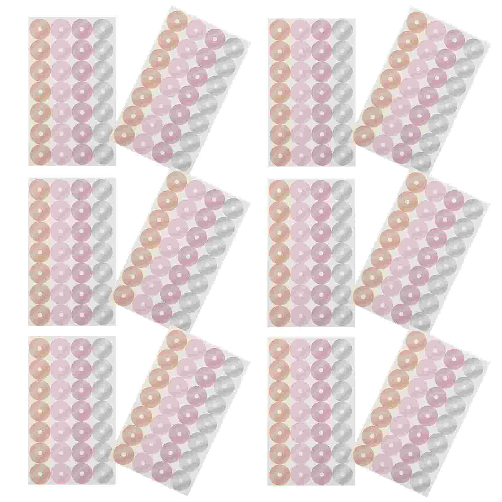 16 Sheets Loose-leaf Paper Patch Hole Protection Sticker Repair Punch Reinforcement Label Decorative Stickers Binder Ring Clips