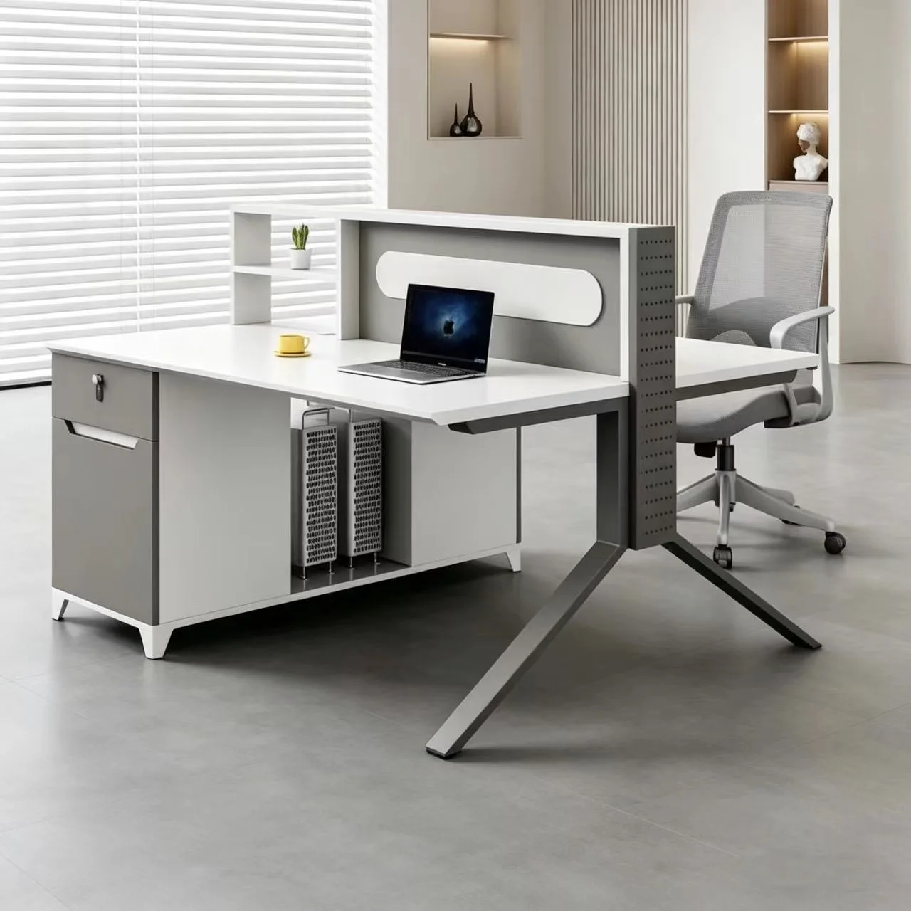 E0 level station DIY hole board  screen 2/4/6 manual staff desk office desk and  combination