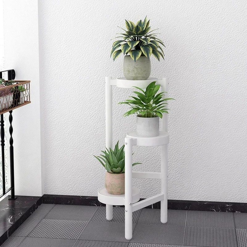 Simple Plant Stand Creative Multi-layer Plant Shelves Triangle Structure Flowerpot Stand Strong Load-bearing Rack For Plants