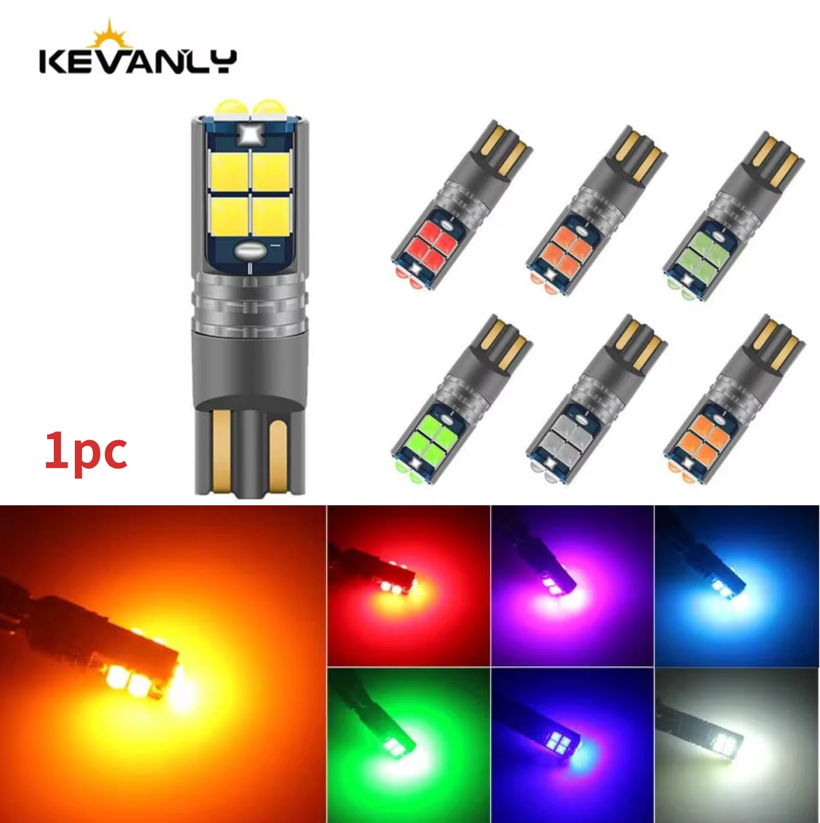 1x T10 W5W LED Canbus 12V 24V Led Bulbs 10SMD 194 168 Auto Car Interior Light Plate Dome Reading Lamp Clearance Light