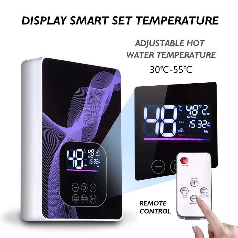 2025, nieuwe draagbare elektrische boiler met concurrerende prijs - tankloos op batterijen voor camper, buiten, garage, auto en badkamer