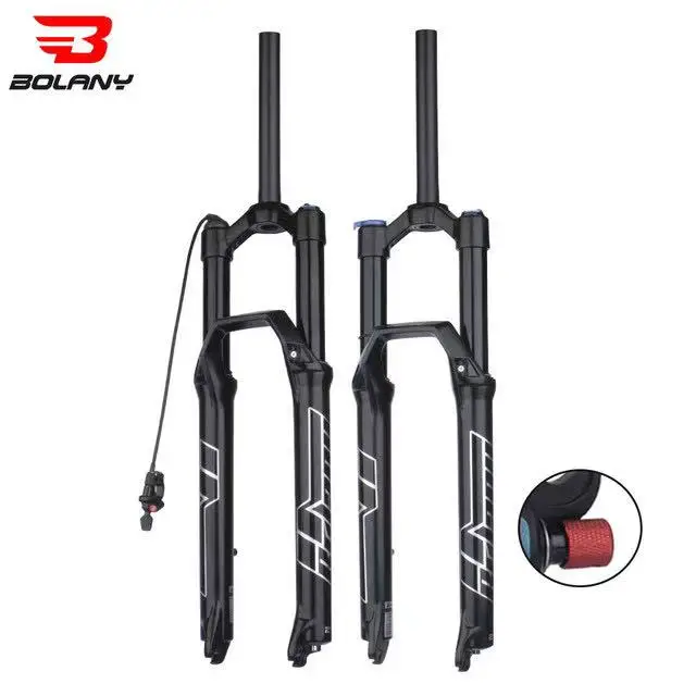 BOLANY MTB Air Fork 27.5/29 Inch With Rebound Damping 34MM120/140mm Travel Straight Tube Magnesium Alloy Quick Release Fork