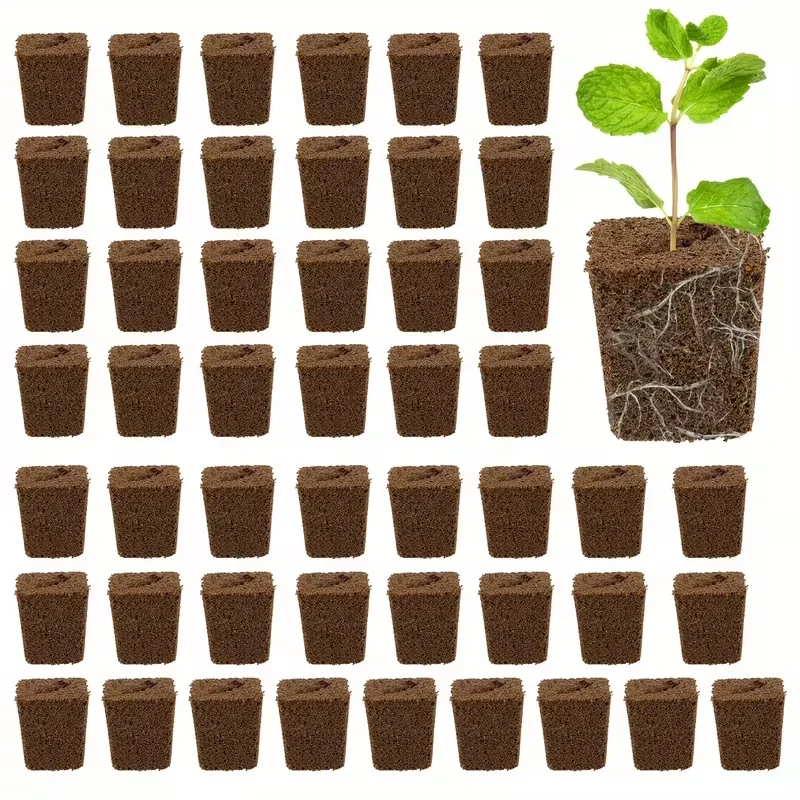 Grow Sponges 20/40Pcs User-Friendly Seed Pods Designed for Practical Root Development, Suitable for Hydroponic Starter Plugs