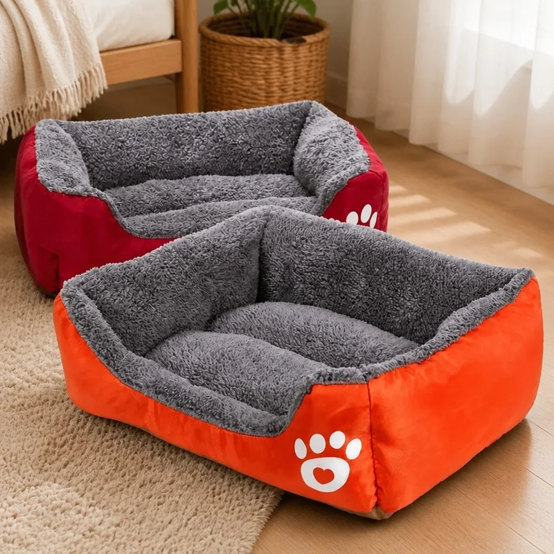 Alfombra de Dormir de Felpa Suave para Cachorros, Perros Pequeños y Gatos - Cojín Cómodo para un Descanso Profundo