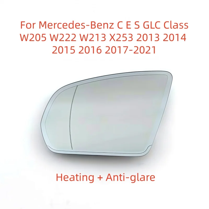 

For Mercedes-Benz C E S GLC Class W205 W222 W213 X253 2013 2014 2015 2016 2017-2021Auto Dimming Heated Rear Mirror Glass New