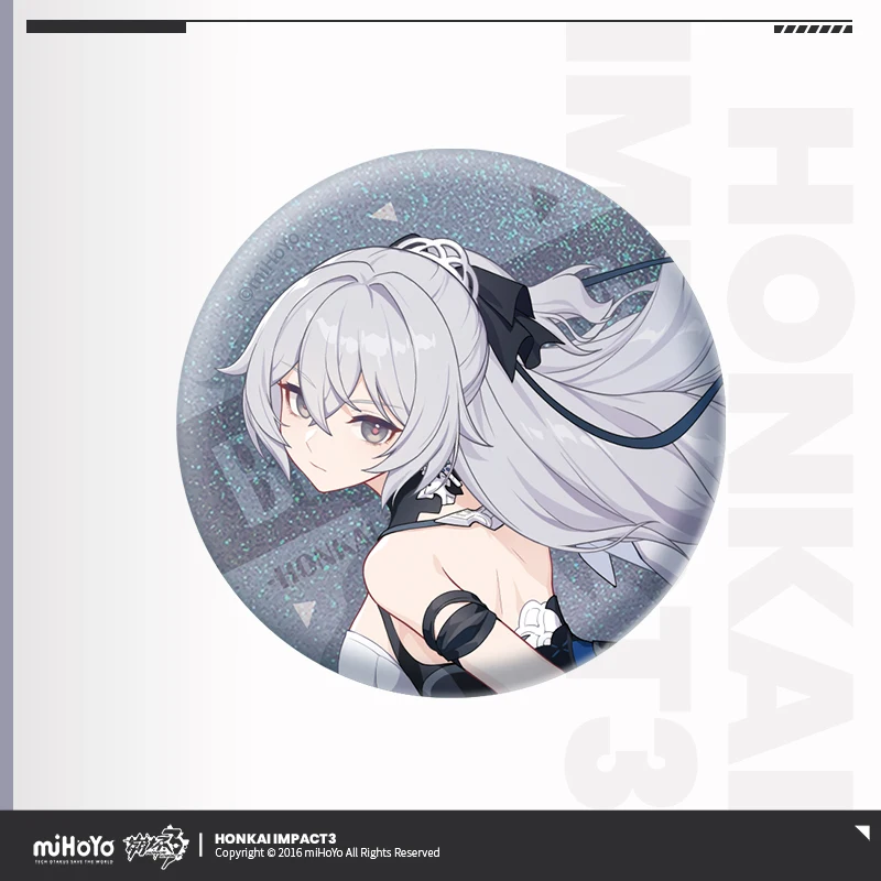 2024 Anime Honkai Impact 3 Vertical Drawing Series Valkyrja Badge Random Delivery No Specific Style MiHoYo Any One Brooch Button