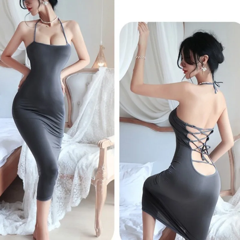 new Satin Sling Sleeveless Backless Maxi Dress Women Y2K Summer Bodycon Elegant Sexy Outfits Ladies Birthday Party Club Sundress