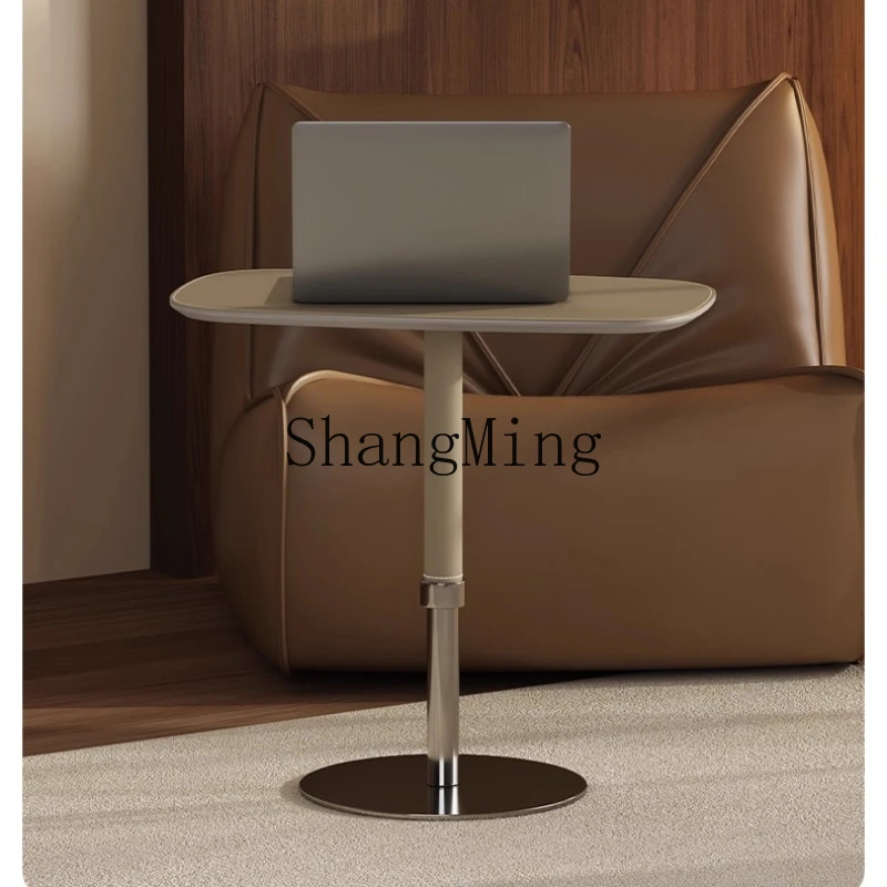 

SM household corner rotating lifting coffee table light luxury high-end side table bedroom bedside small side table