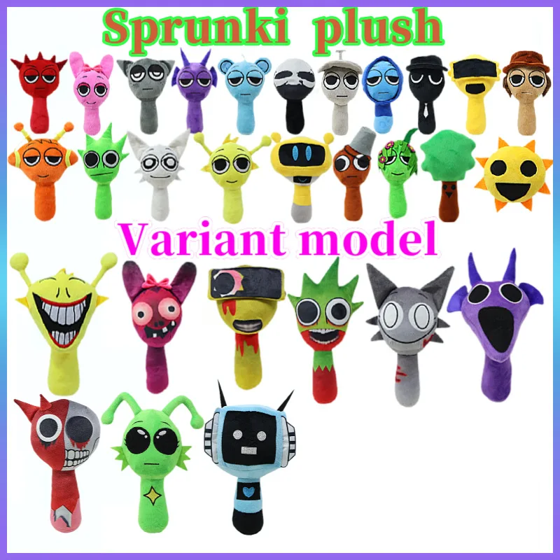 Sprunki muñecos de peluche juego de juguetes dibujos animados lindo relleno suave increíble almohada juguete niños cumpleaños regalos de navidad