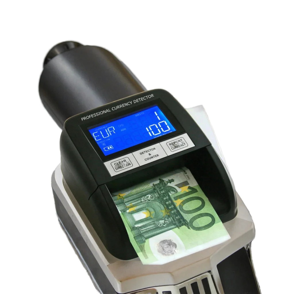100% False Money Detector Electronics Fault Detector Metal Construction Detection Speed Rechargeable