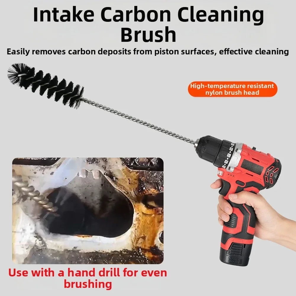 Brush Valve Carbon Deposit Cleaning Brush Car Engine Intake Manifold Cleaning Tool Combustion Chamber In-Cylinder Cleaning Brush