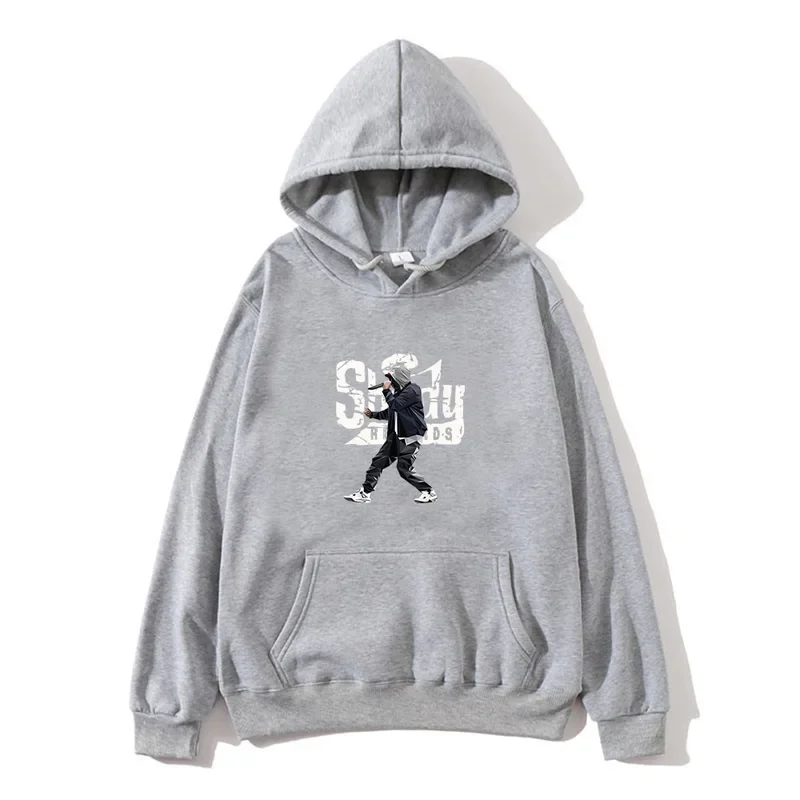 Eminem Hoodie Winter Fleece Comfortable Sweatshirt Funko Pop RAPPER Hooded Fashion Clothes Men Long-sleeved Hoody