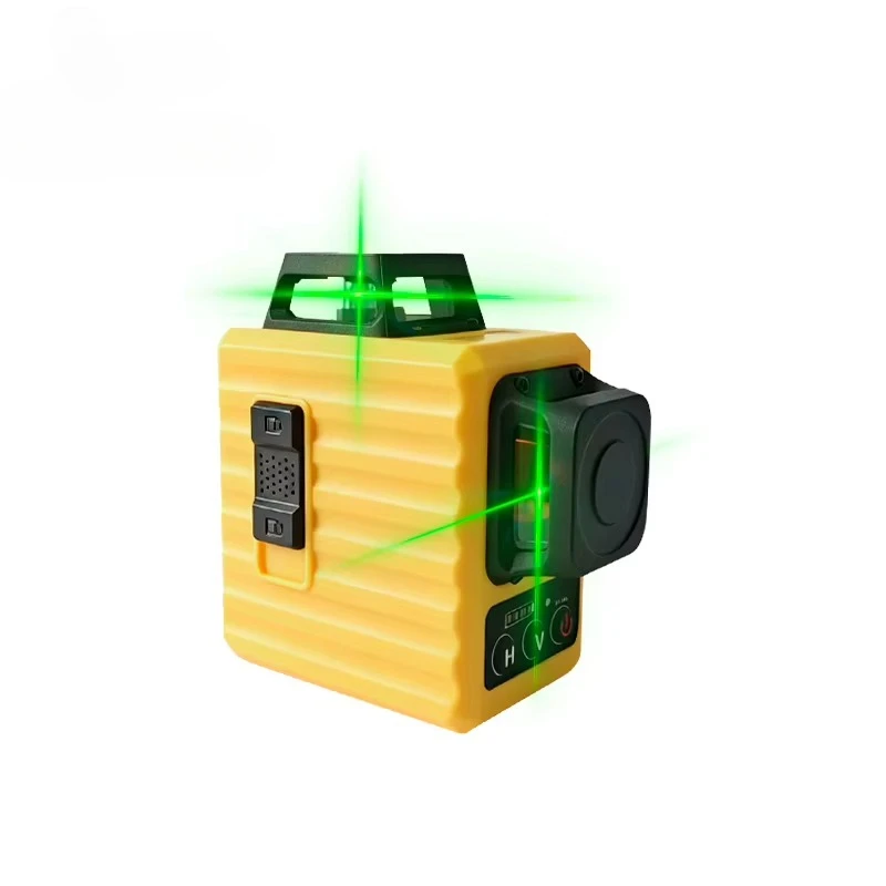 Professional grade 12-wire 4D green horizontal laser level, self-leveling cross-line laser level, suitable for flat construction