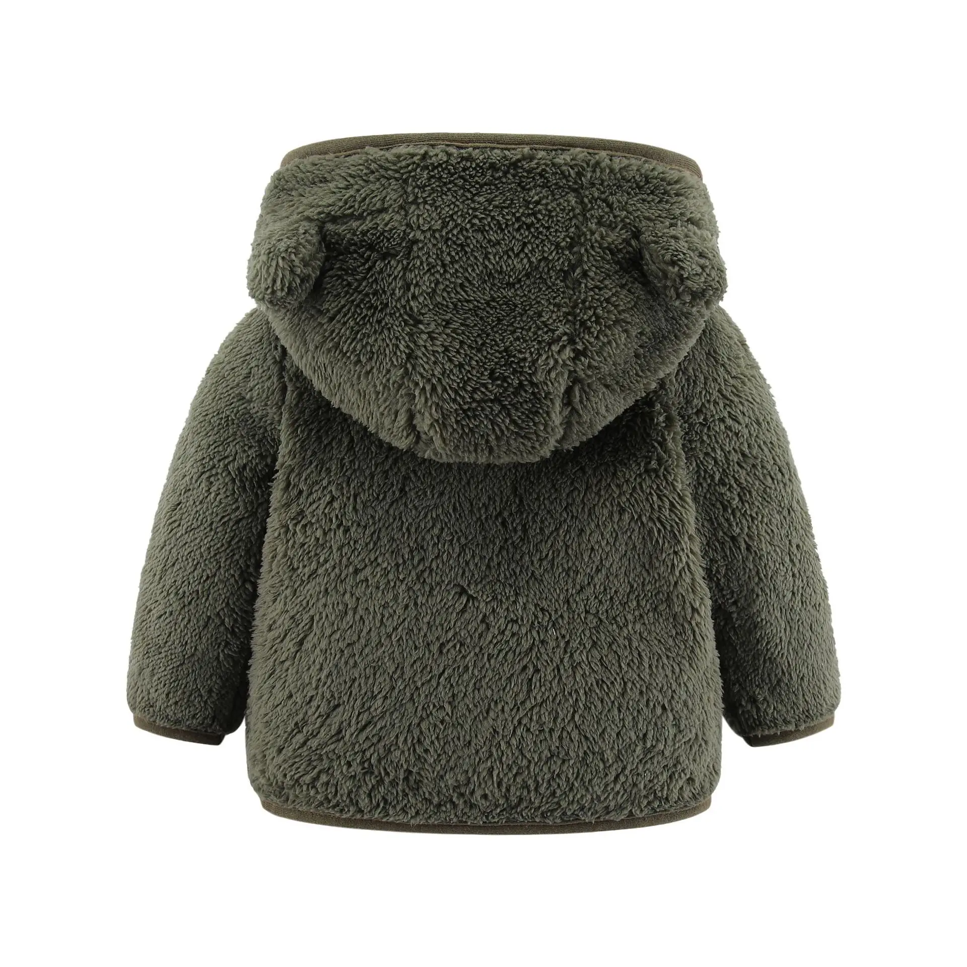 Frühling und Herbst Kinder Fleece Mantel Baby Bär Ohren Langarm Warme Jacke 0-3 Jahre Alte Kind Kleidung – Detail 6