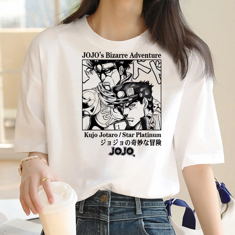 Jojo Bizarre Adventure t shirt femme Retro gothic cutecore shirt harajuku japanese grunge 2000s meme