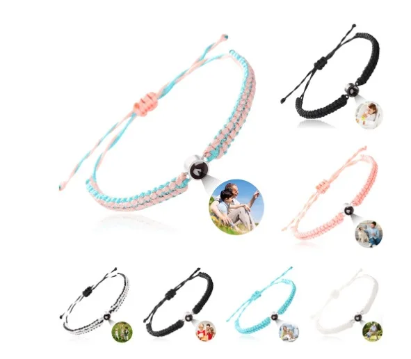 

Браслеты на заказ с изображением внутри Индивидуальные проекционные браслеты с фотографией Браслет Персонализированные фотомемятные подарки