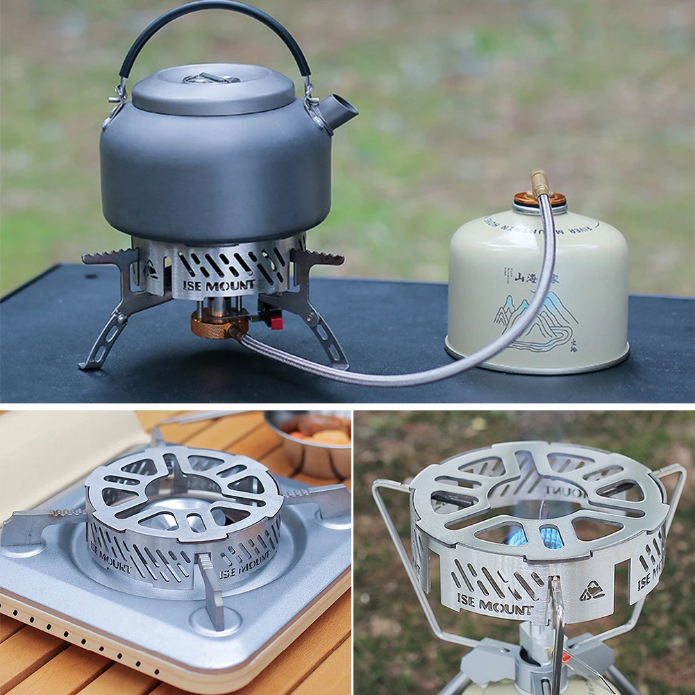 Outdoor Camping Stoves Shield Mini Windproof Ring Wind Deflectors Stove Windshield Stainless Steel Gas Picnic Cookers